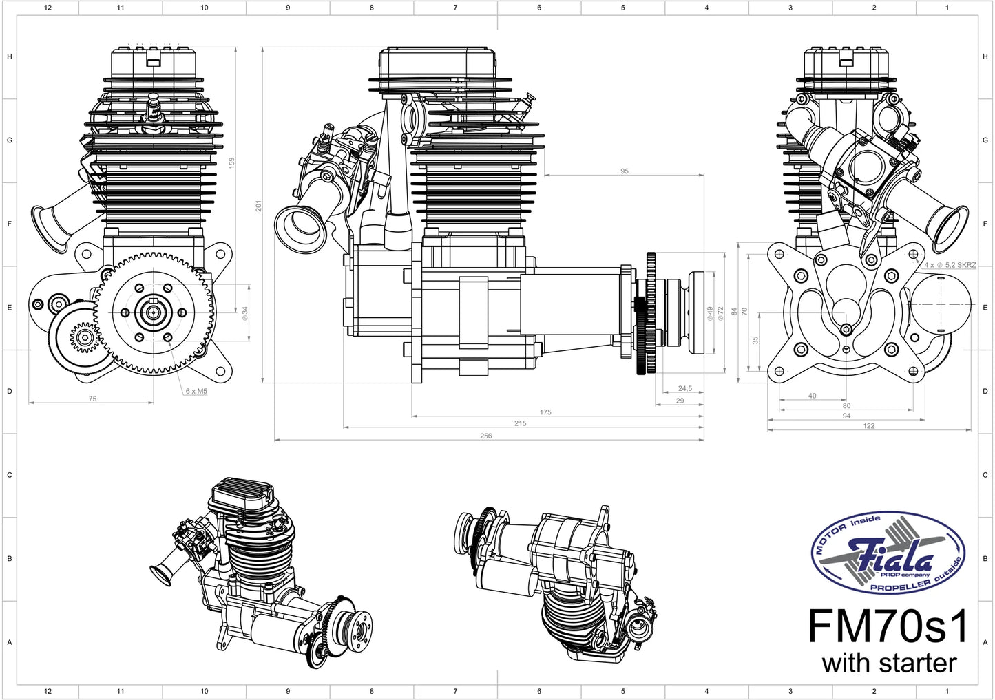 FM70-S1-FS 70ccm with starter