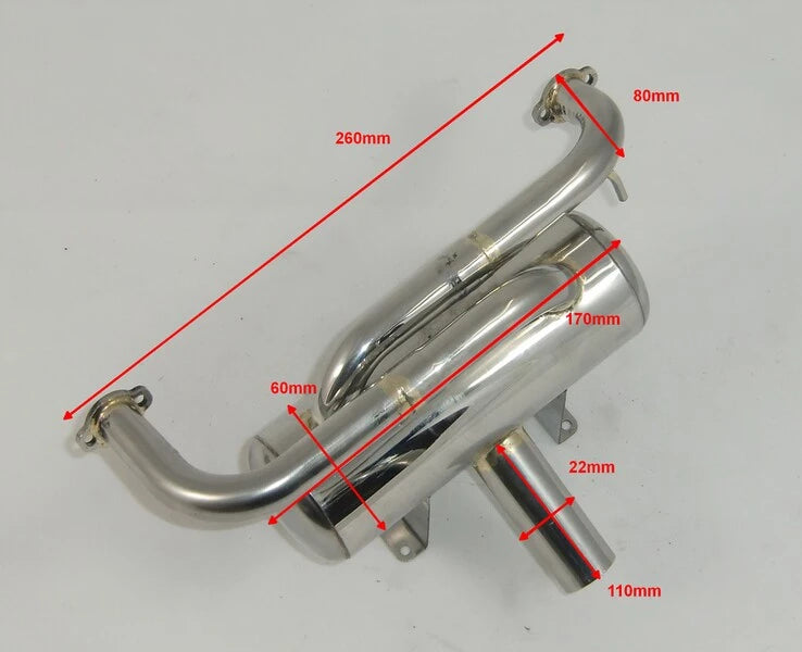 Fiala Zimmerman exhaust muffler For FM 120 B2 FS