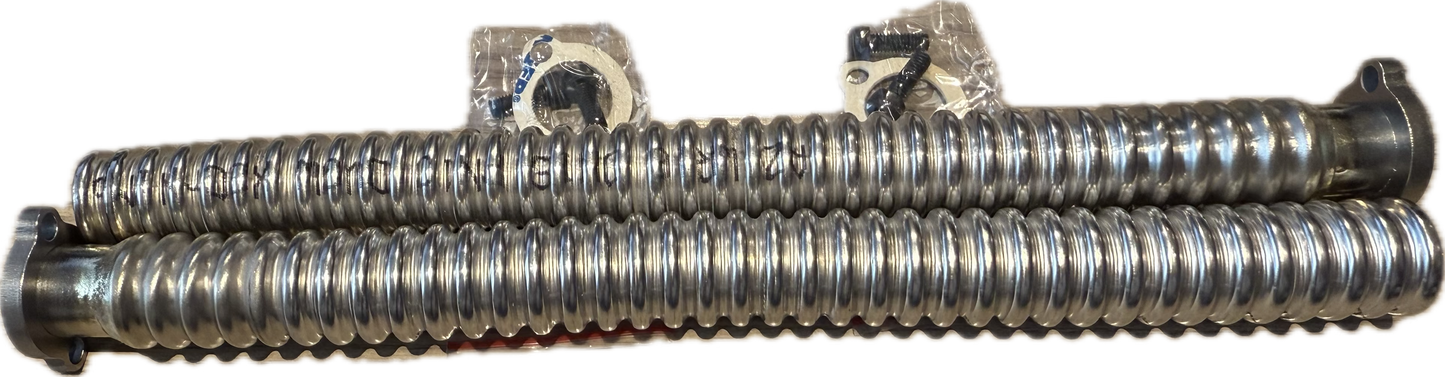 Exhaust pipe with Flange for FM120/140 B2-FS pair