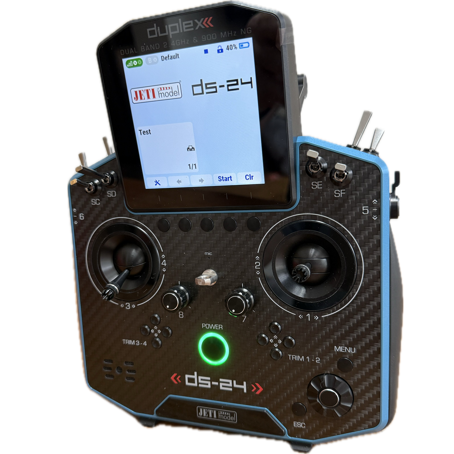 JETI DUPLEX DS-24II-Carbon Line Blue Lacquer SE