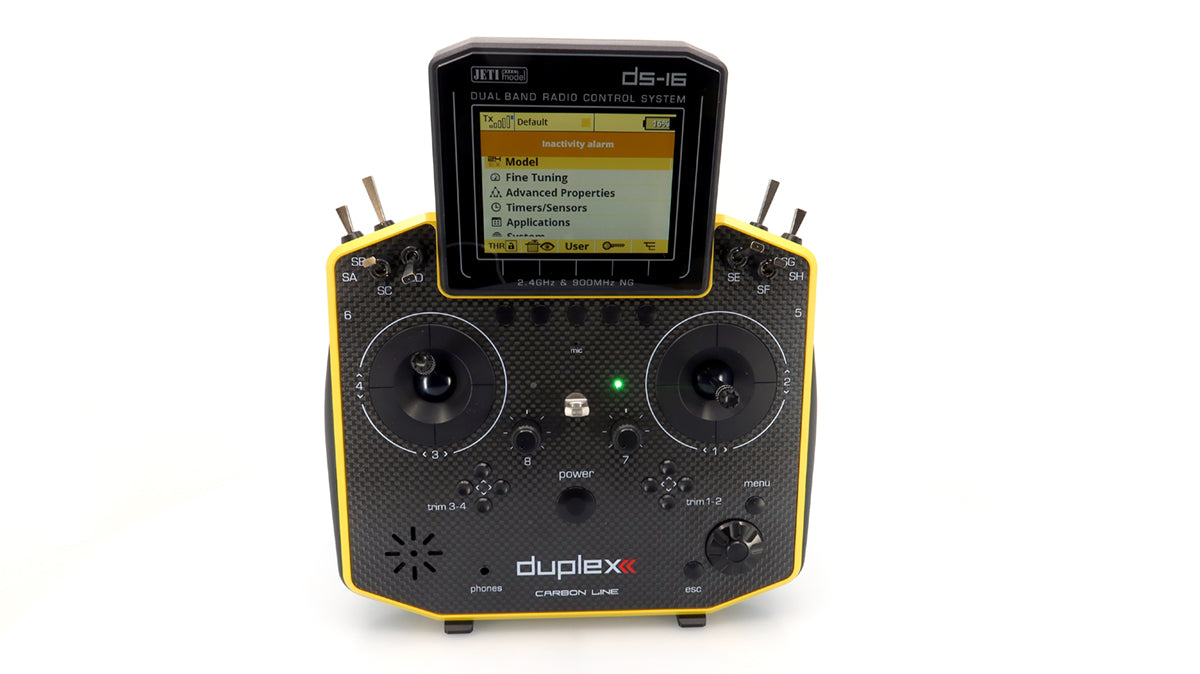 Jeti Duplex Radio System DS-16 Mk2 NG Carbonline MM Yellow Lacquer