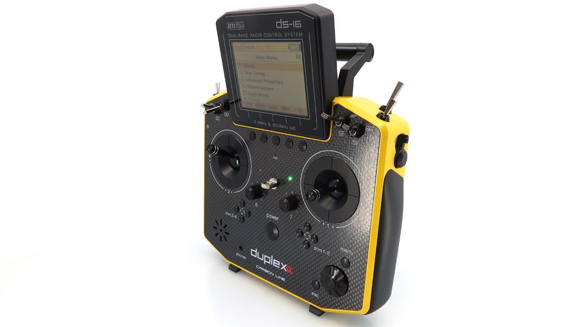 Jeti Duplex Radio System DS-16 Mk2 NG Carbonline MM Yellow Lacquer