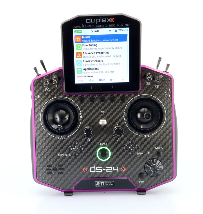 JETI DUPLEX DS-24II-Carbon Line Purple anodised