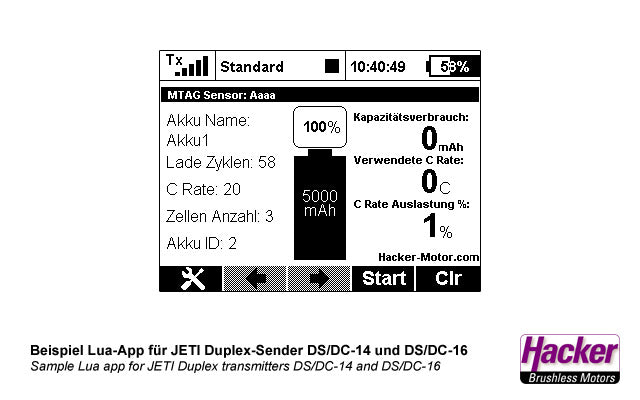 Jeti Model Duplex 2.4 EX TopFuel MTAG Battery Reader