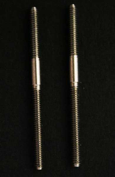 M2 x 30mm pair of threaded Rods