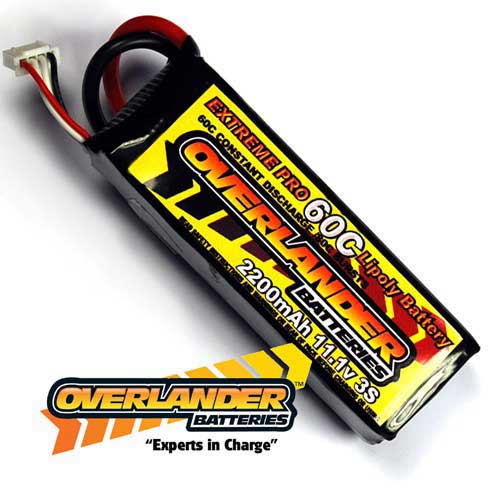 Overlander Lipo Battery 2200mAh 3S 11.1v 60C EXTREME PRO