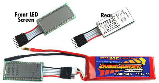 Lipo Battery Voltage Checker Overlander